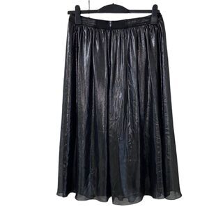 Worthington Black Metallic MIDI Skirt(Size 6)